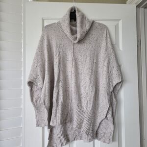 Kaisley Turtleneck Pullover Sweater Speckled S Beige